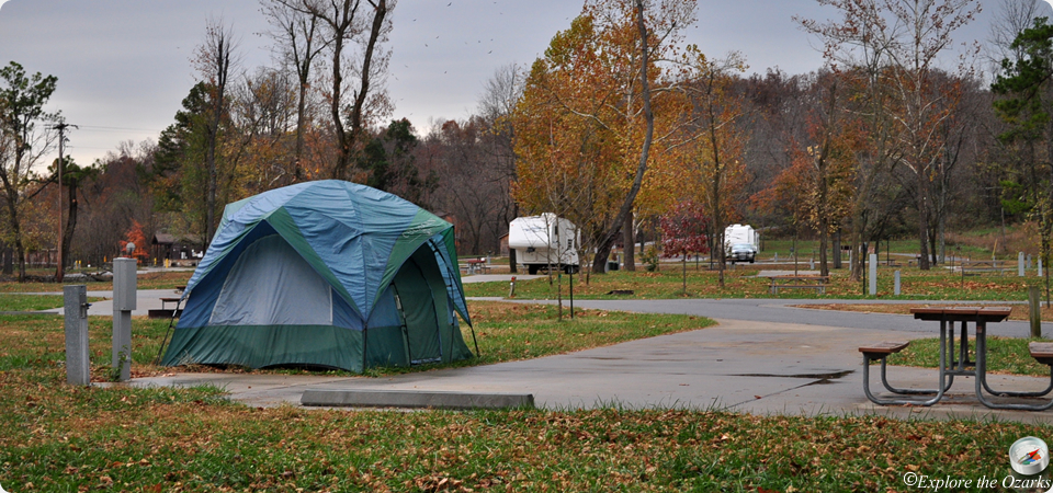 Camping at Bennett Spring