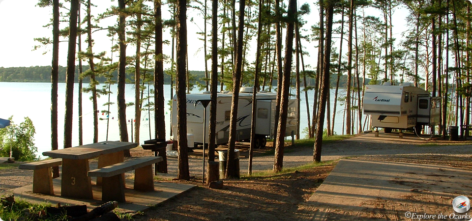 Camping on McGee Creek Reservoir